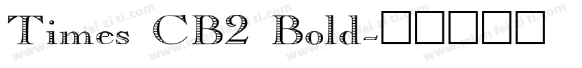 Times CB2 Bold字体转换